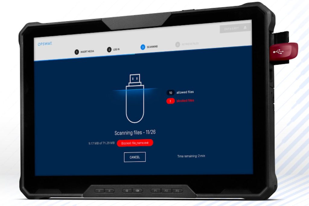 OPSWAT cellular hardware provides infrastructure protection for the air hole